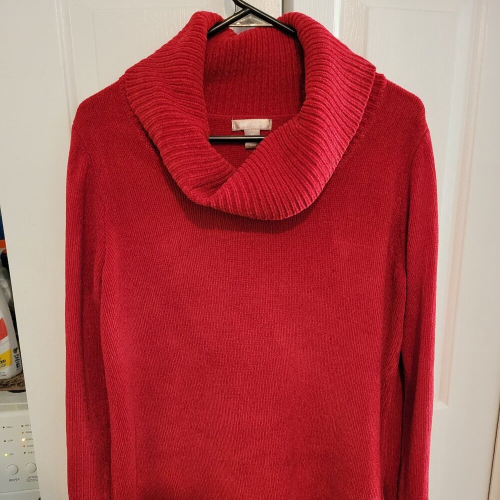 Red long sleeve sweater